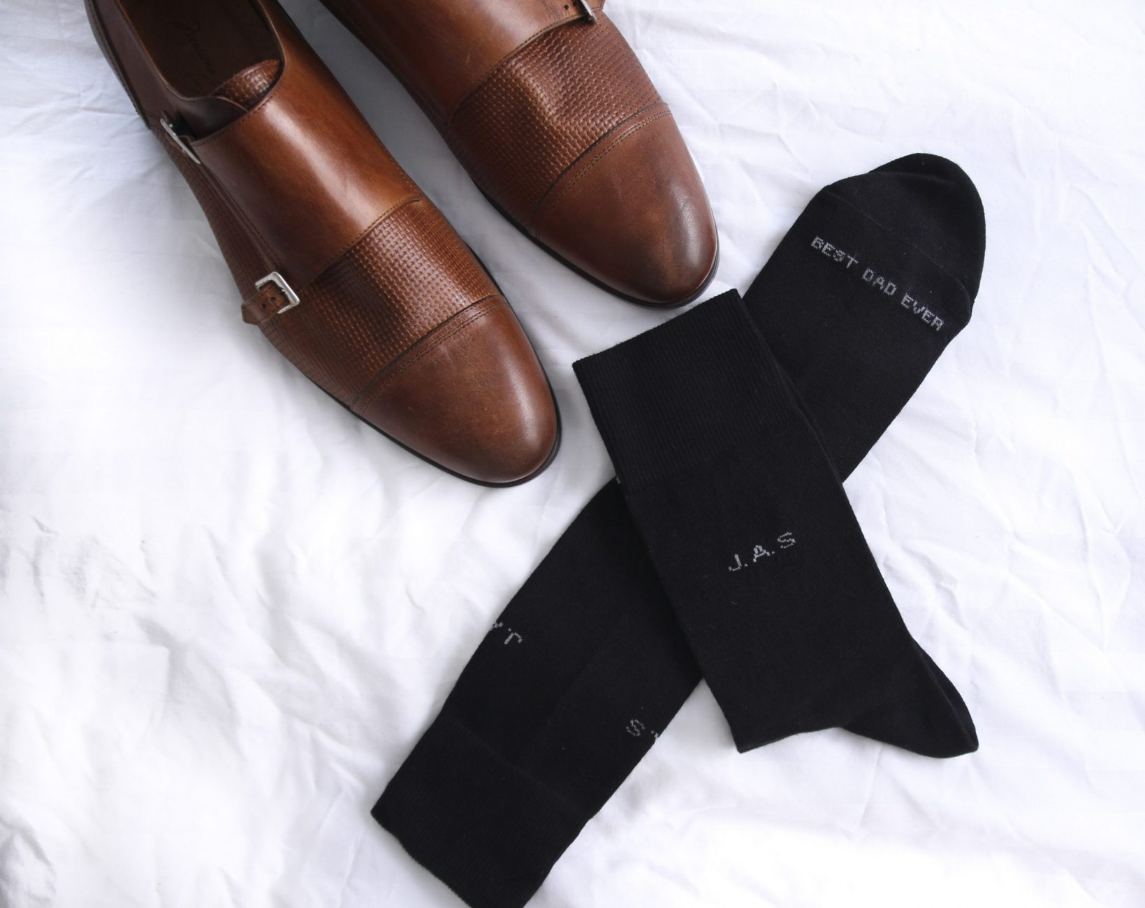 Men's Custom Embroidered Dress Socks